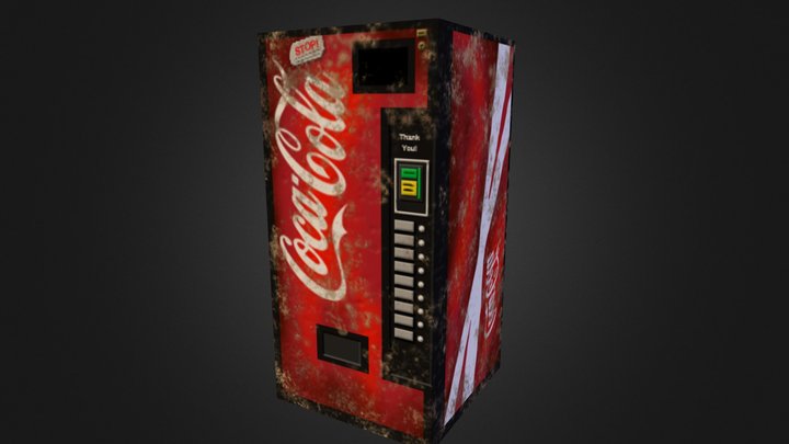 Coke Vending Machine 3D Model