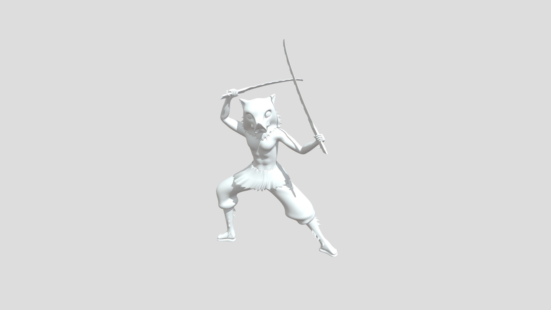 Hashibira Inosuke - 3D model by kovaluzi [eb18a7a] - Sketchfab
