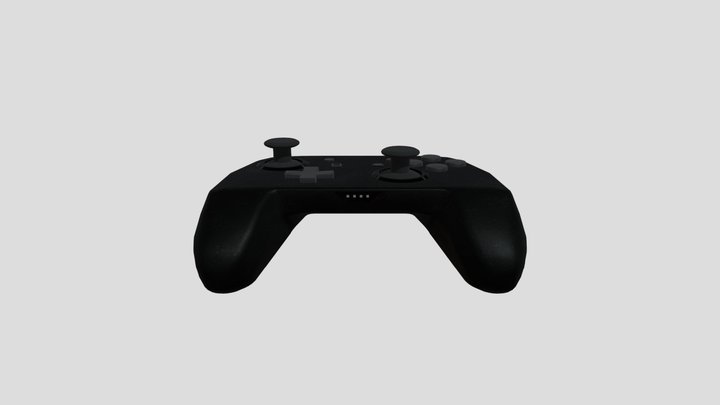 Pro Controller Textured 3D Model