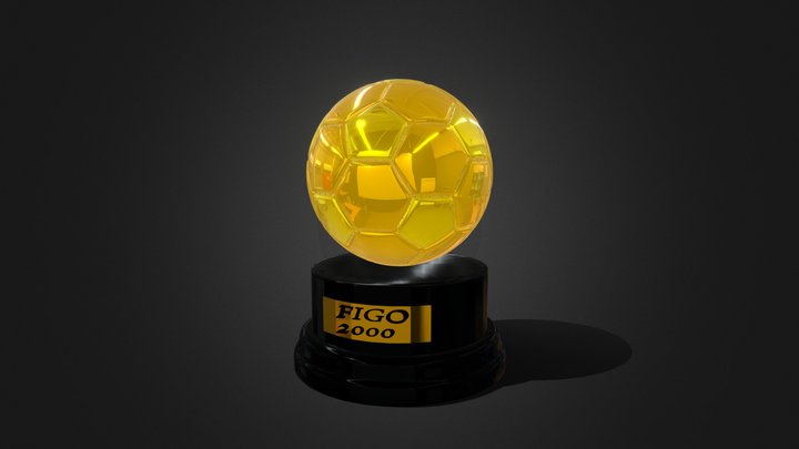Golden football 3D Model