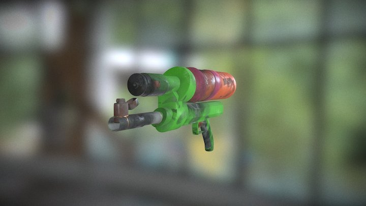 Super soaker flamethrower 3D Model