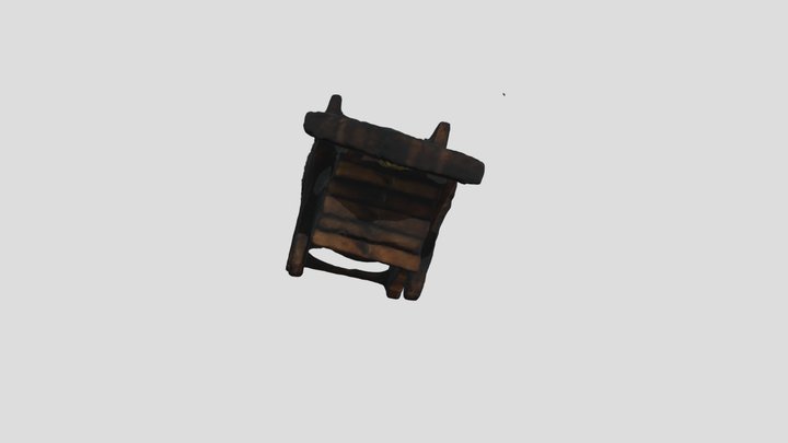Rocking Chair with Coasters 3D Model