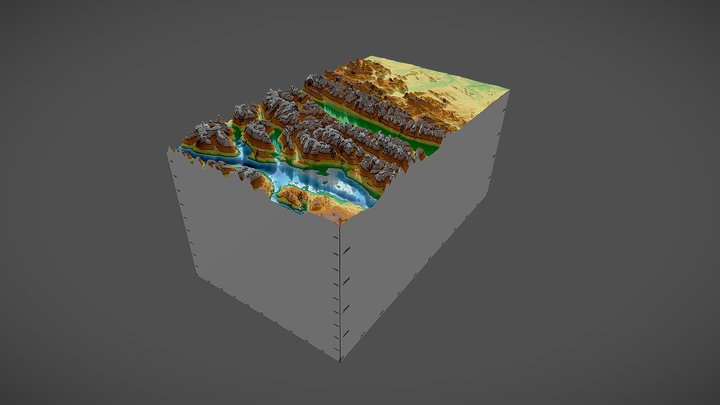 Tierra del Fuego 3D Model