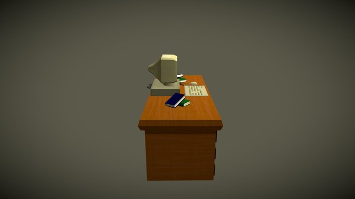 80s themed Retro Dorm Accesories 3D Model