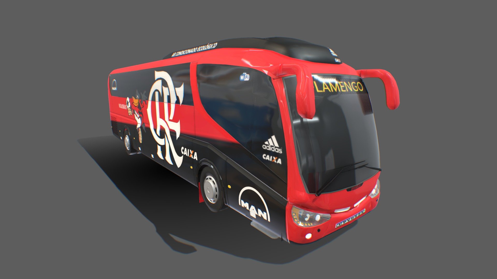 Ônibus Flamengo - Download Free 3D model by SIMULATOR