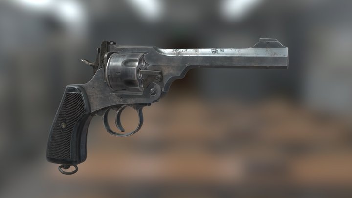 Webley Mk VI Revolver 3D Model