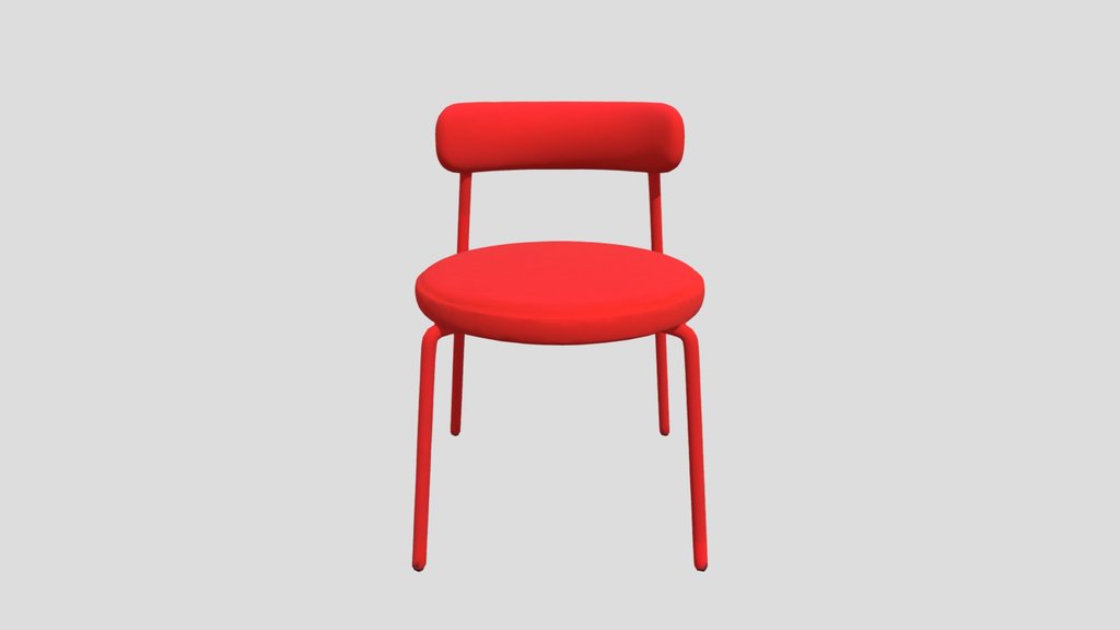 Crimson Minimalist Chair