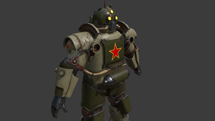 Chinese Power Armor 3D Model