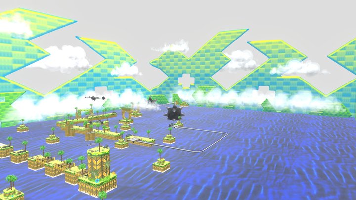 sonic leaf forest 3D Model