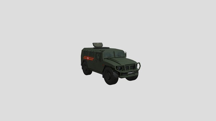 GAZ-233014 Tigr 3D Model