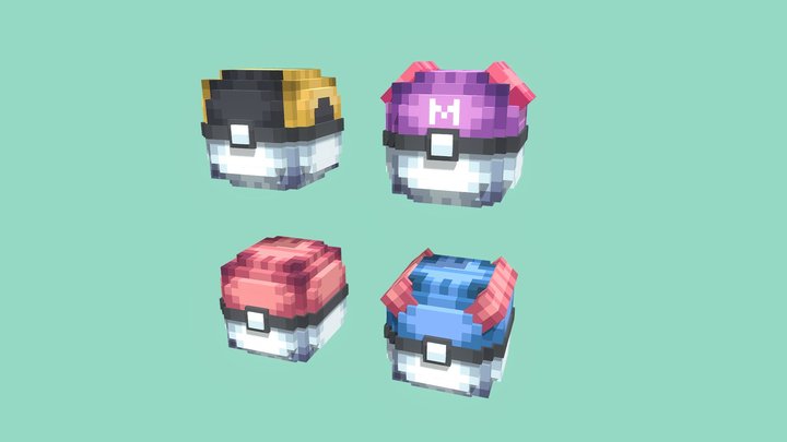 Pokemon - Pokeball(s) 3D Model