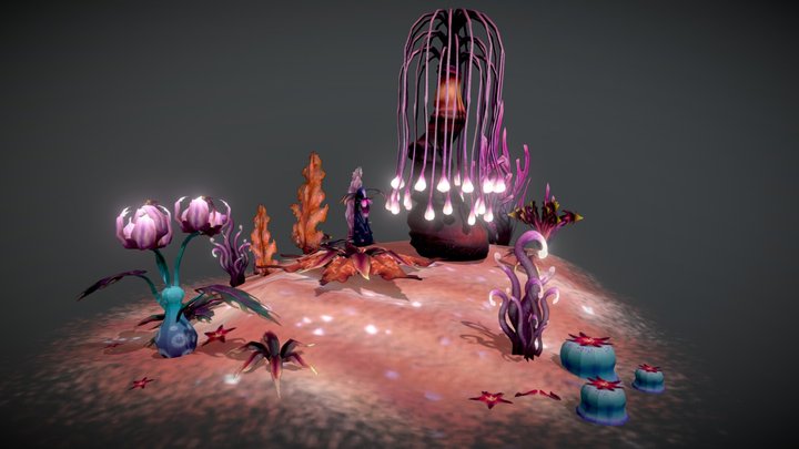 Alien plant life 3D Model