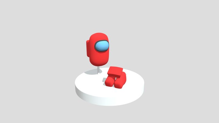 Among Us Scene 3D Model