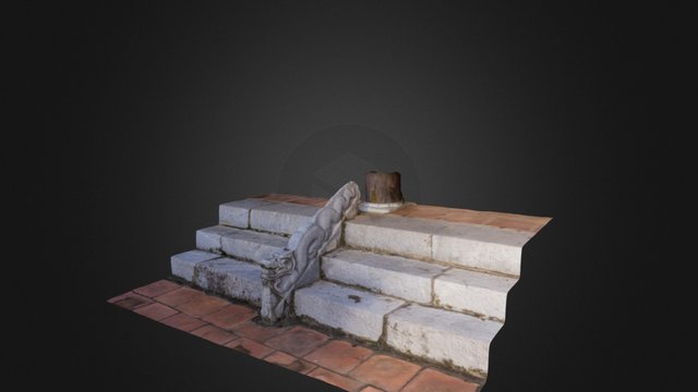 Rồng đá chùa Dâu 2 3D Model