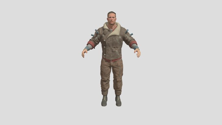 BJ Blazkowicz - Wolfenstein II The New Colossus 3D Model