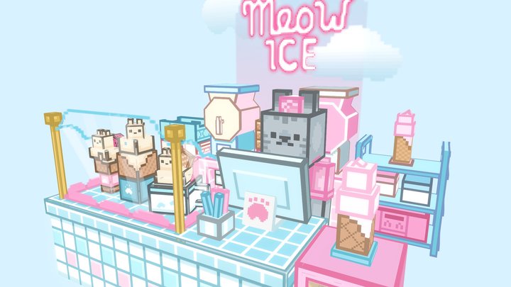 Meow Ice 3D Model