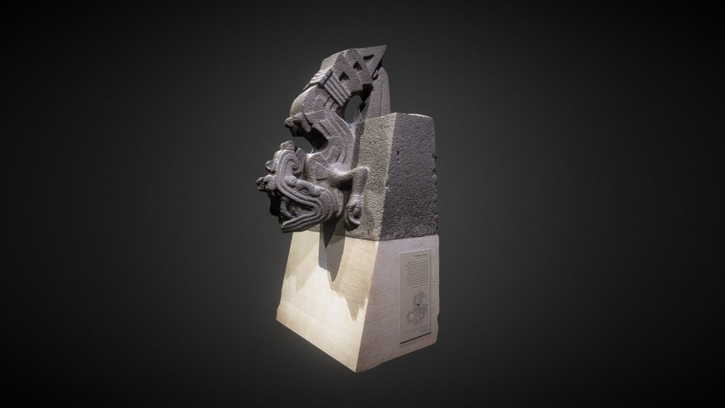 Stone figure of Xiuhcoatl (Fire Serpent)