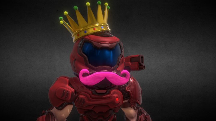 Markiplier Slayer Collectible Mode with crown. 3D Model