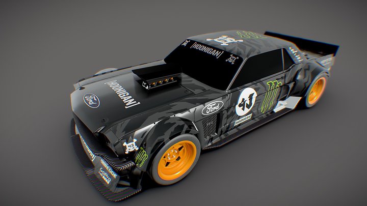 Ken Block's Car Hoonicorn Mustang 3D Model