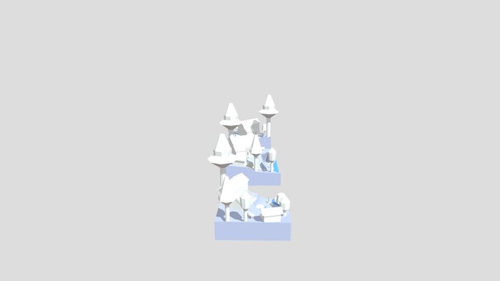 Grandma's House - Diorama and house blockout 3D Model