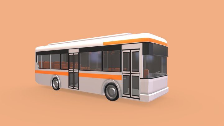lowpoly bus 3D Model