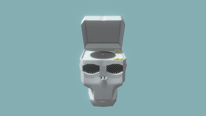 Skull Radio 3D Model