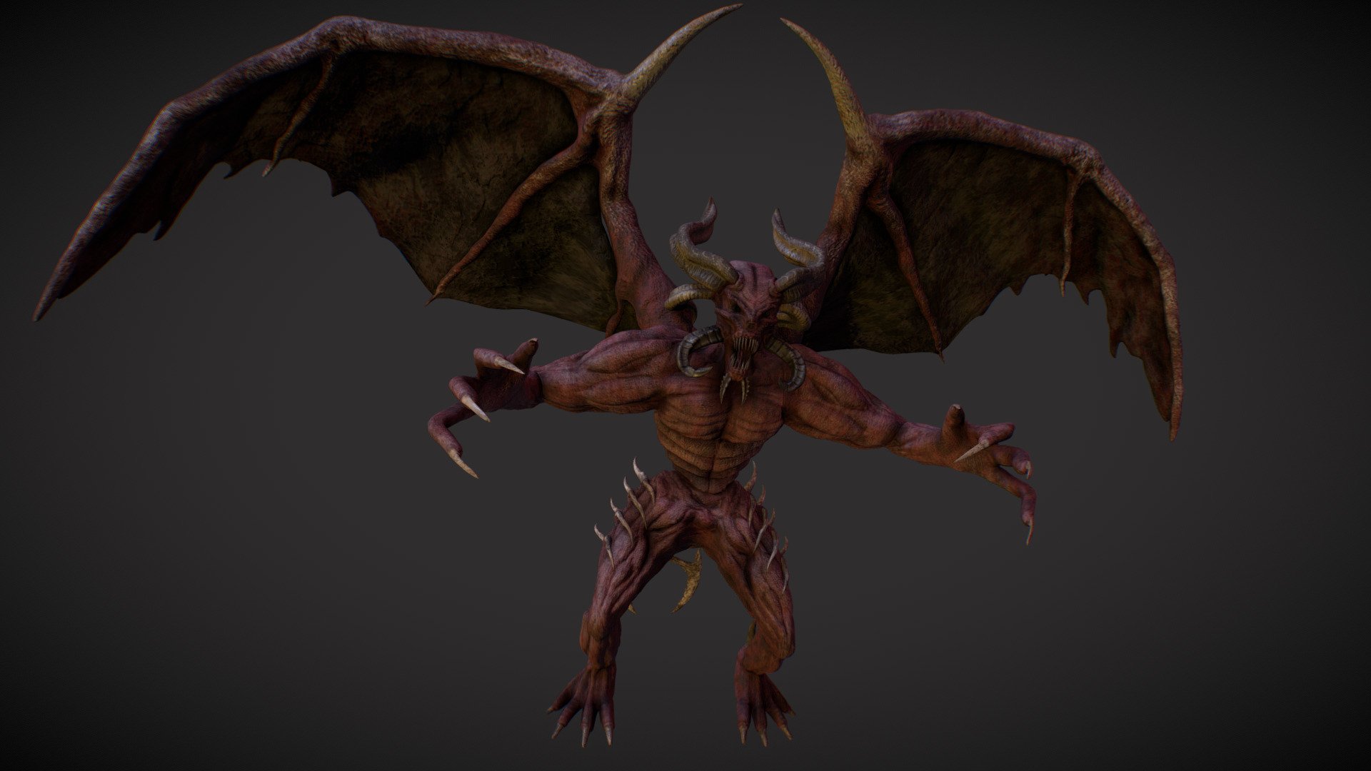 Winged Demon - Buy Royalty Free 3D model by Andrej Grave (@andrej.grave ...