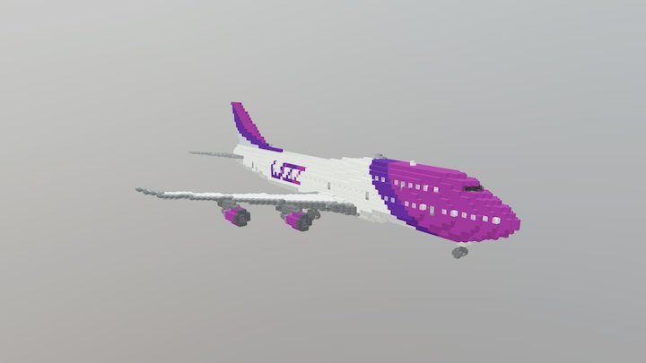 Wizz Air 747 | MineCity Airport |Matt's MineCity 3D Model