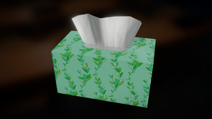 Tissue Box (high quality) 3D Model