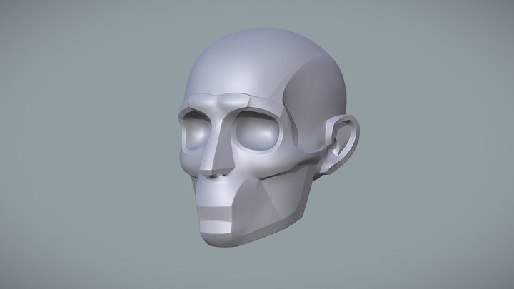 Facial Features 3D Model
