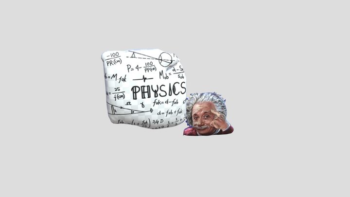 Albert Einstein 3D Model