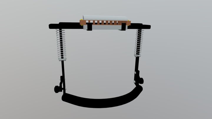 Harmonica and Neck Holder 3D Model