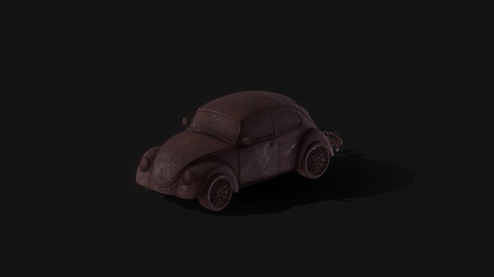 Oxidized Car 3D Model