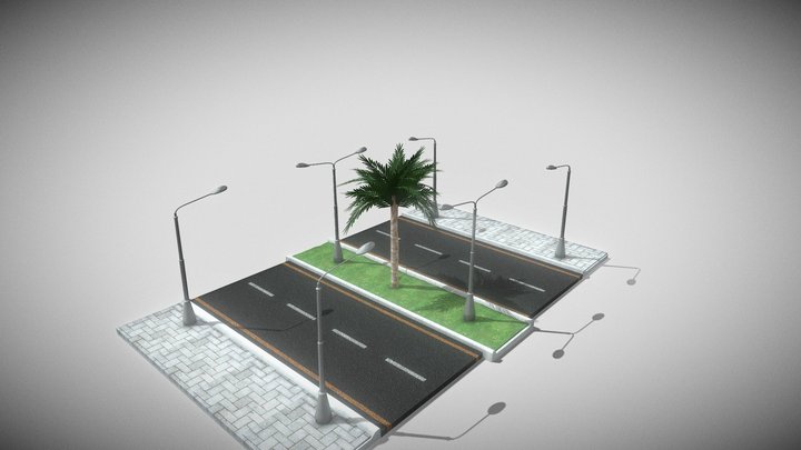 ROAD GTA VICE CITY 3D Model