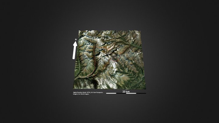 四姑娘山（龙眼峰环线） – Free 3D Model STL