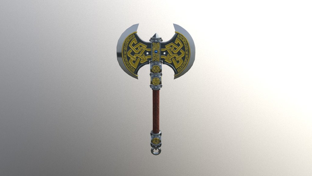 Battleaxe - 3D model by Peter-Sawyer [eb2dc6c] - Sketchfab