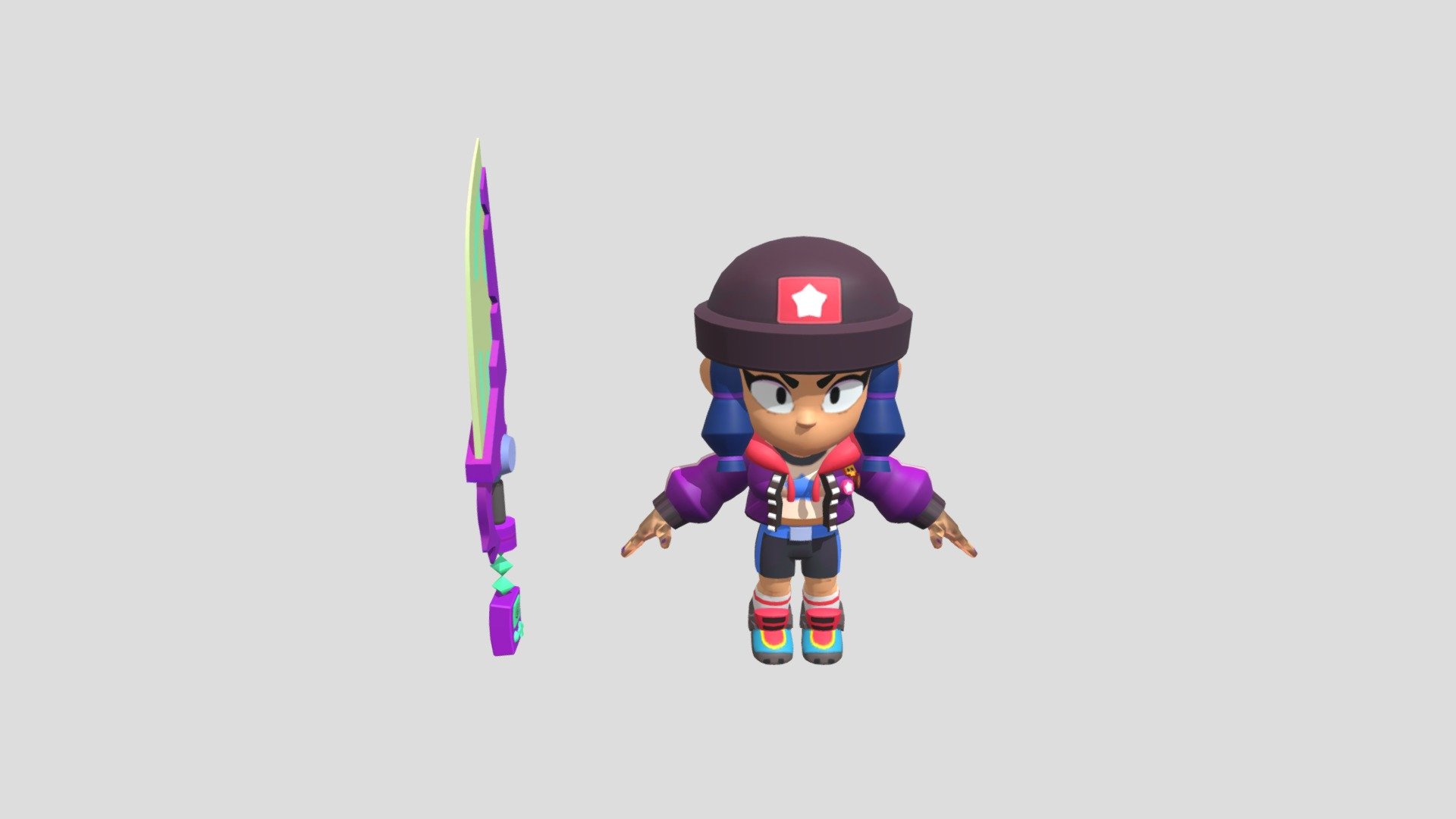 Bibi Gamer (Brawl Stars) - Download Free 3D model by justlmss  (@NOTEXISTACCOUNT) [eb2e190]