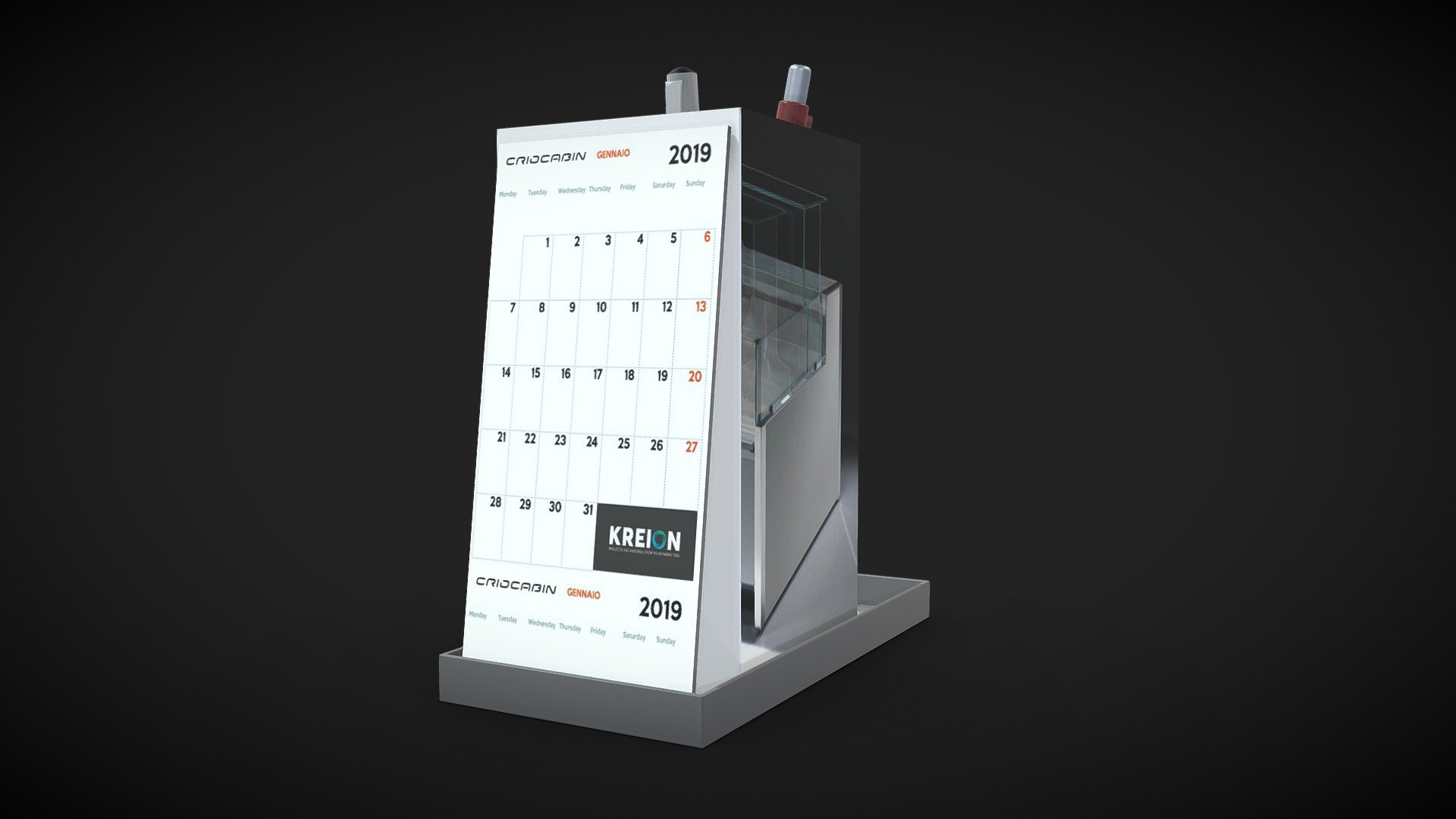 CALENDARIO PREMIUM PORTA MATITE
