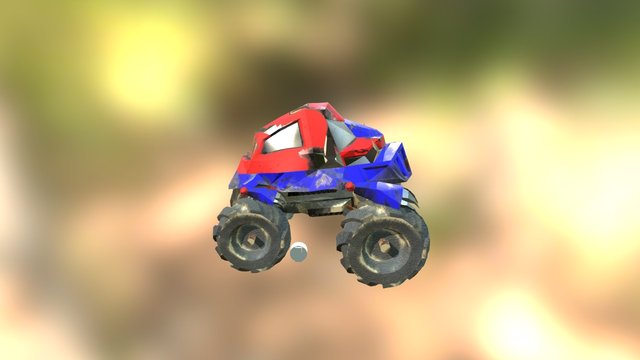 Monster Car 3D Model