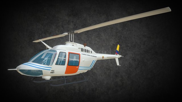 Bell 206 JetRanger. 3D Model