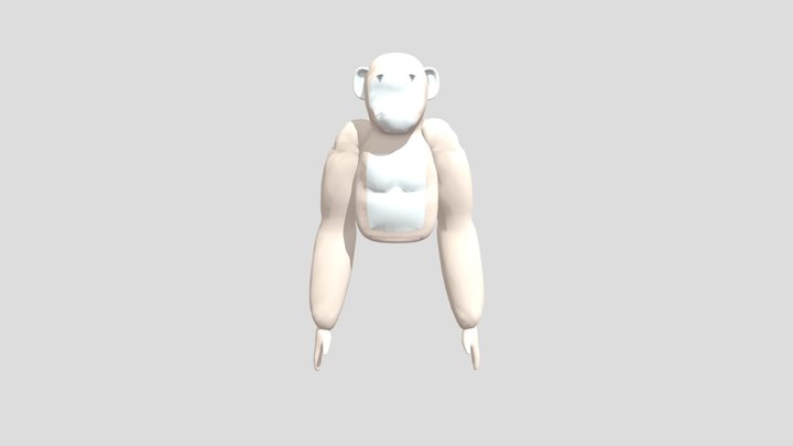 Lethal ape simon player model rigged 3D Model