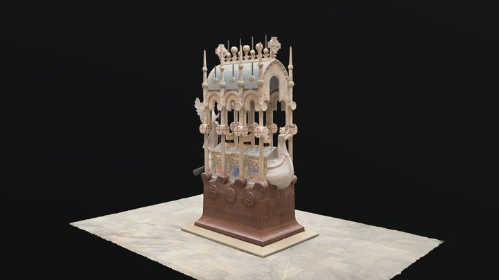 Mausoleo de Jaime I (Lluís Domènech i Montaner) 3D Model