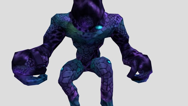 Reptile anímation (Run)  Already with eyes! (2) – Gratis 3D-model STL
