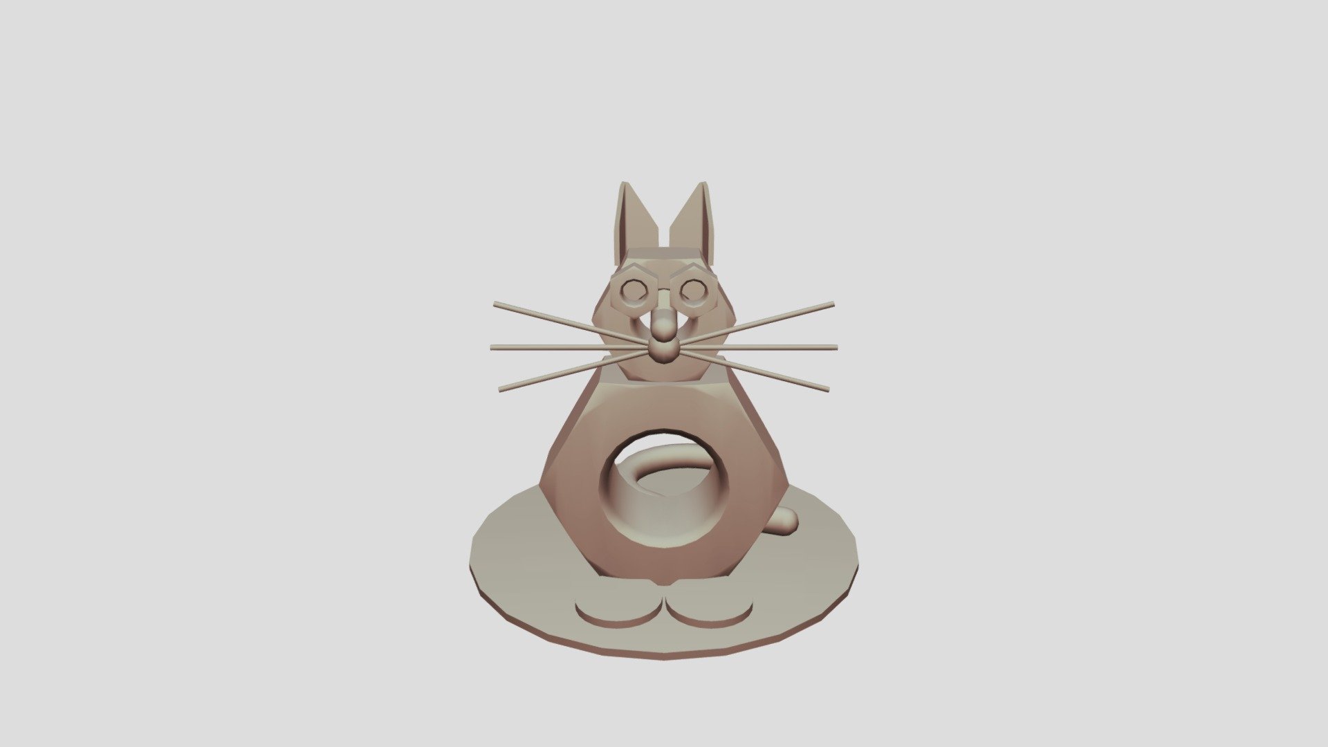 Cat mechanic sculpture figure - Download Free 3D model by Dape [eb30c14 ...