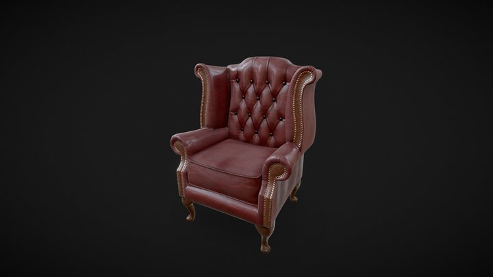 Chesterfield Armchair 3D Model