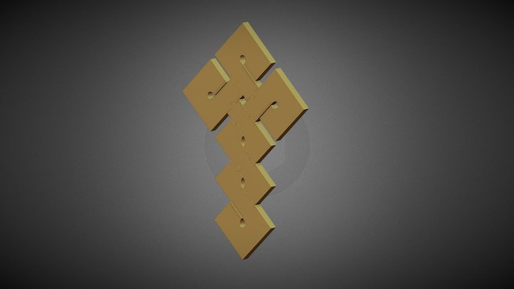 Celtic Cross Jigsaw 3D Model