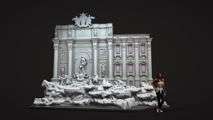 Fountain Trevi 3D Model