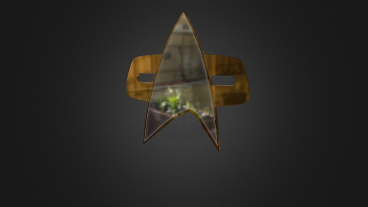 Star Trek Combadge 3D Model