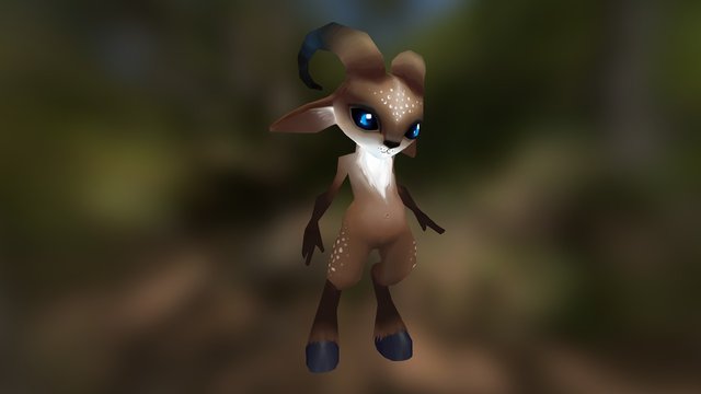 Cute Satyr 3D Model