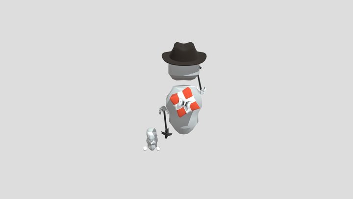 Me With admin hat grab 3D Model